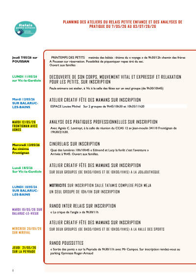 Planning des ateliers 11 mai 2026 au3 juillet 2026 - Copie