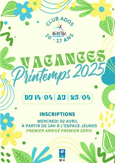 Vacances de printemps Club ados