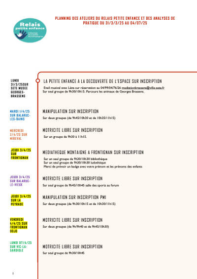 Planning RPE MARS A JUILLET 2025