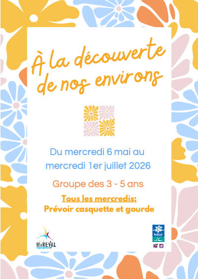 Mercredis mai-juin-juillet 3-5 ans