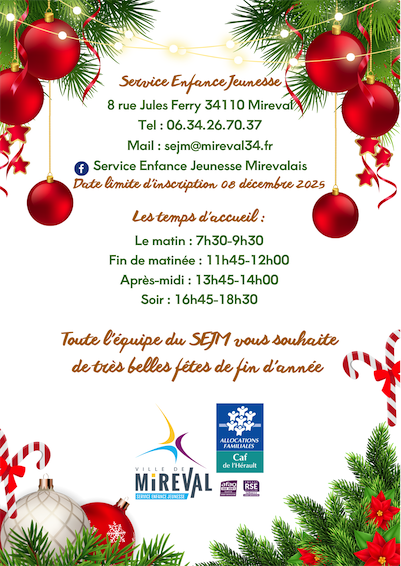 planning vacances de Noel 205 - 2
