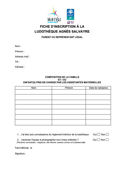 INSCRIPTION - LUDO