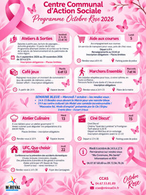 Octobre Rose Programme CCAS