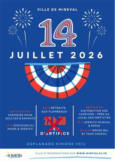 Fête Nationale - 14 Juillet à Mireval