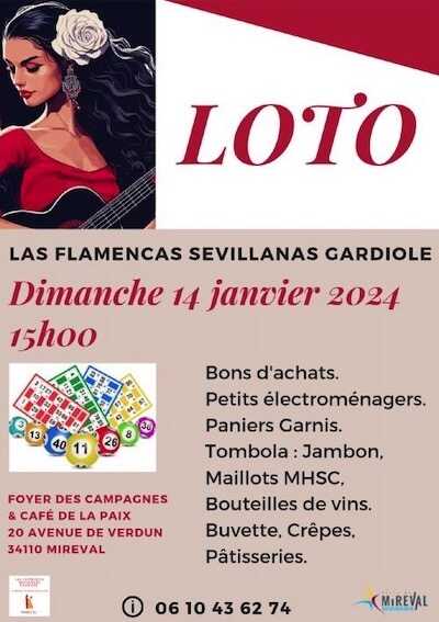 LOTO au Foyer des Campagnes – Dimanche 14 janvier