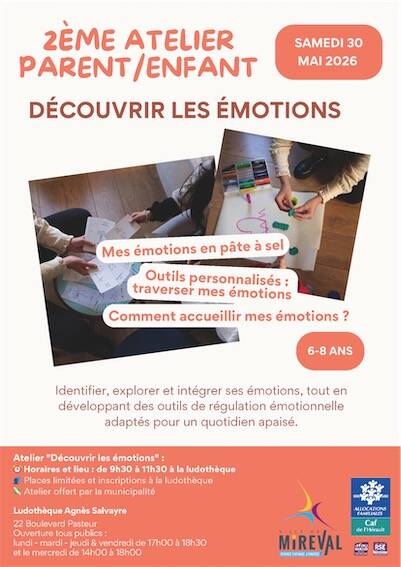 Atelier PARENT / ENFANT Découvrir les émotions