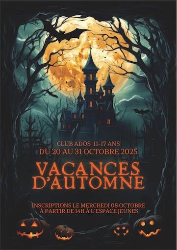 Club ados - Programme Vacances d'automne 2025