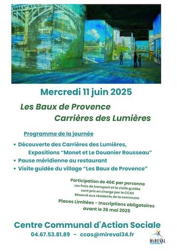 Sortie CCAS aux Baux de Provence