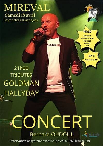 Concert Goldman Hallyday avec Bernard OUDOUL - organisé par le Comité des Fêtes