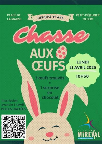 Chasse aux oeufs - Mireval 21 avril 2025