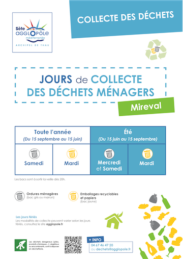 Collecte des déchets - saison estivale
