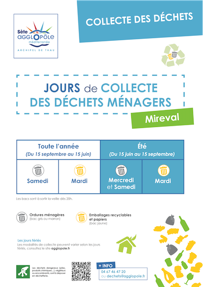 Collecte des déchets - saison estivale