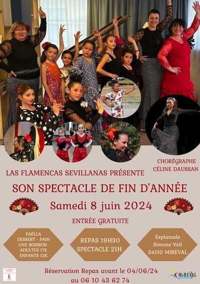 Spectacle fin d’année – LAS FLAMENCAS – 8 juin