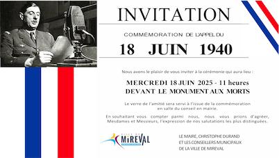 Commémoration Appel 18 juin 1940