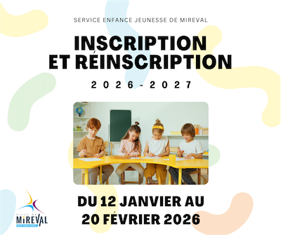 Inscriptions SEJM été et périscolaires 2026-2027 dès le Jeudi 7 mai 2026