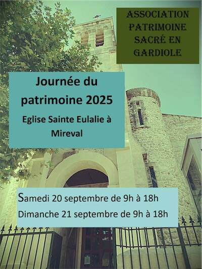 Journées du patrimoine - Exposition Église Sainte Eulalie