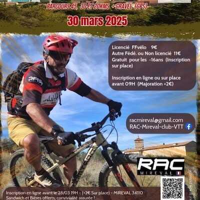 Rando VTT - La Mirevalaise - 30 Mars 2025