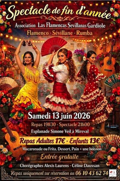 Spectacle de fin d'année - Association Las Flamencas Sevillanas Gardiole
