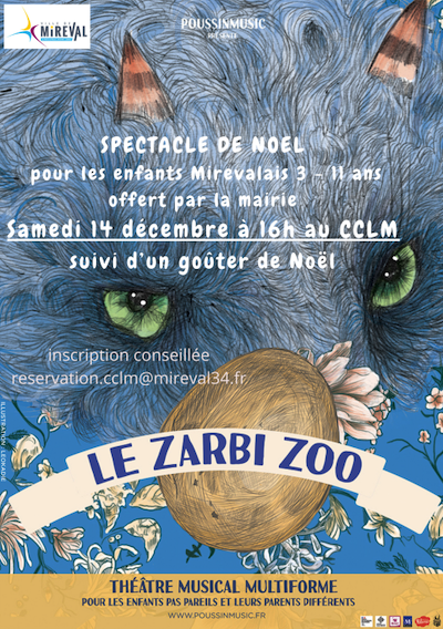 Spectacle de NOËL – enfants 4 à 11 ans – 14 décembre au CCLM