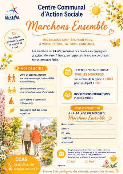 Marchons Ensemble avec le CCAS de Mireval