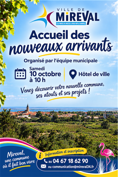 Accueil des nouveaux arrivants à Mireval