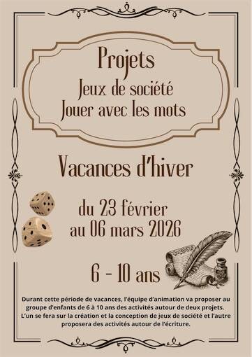 ALE - Vacances d'hiver 6/10 ans