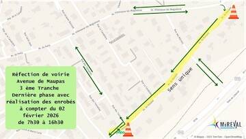 Réfection de voirie Avenue de Maupas - Dernière phase