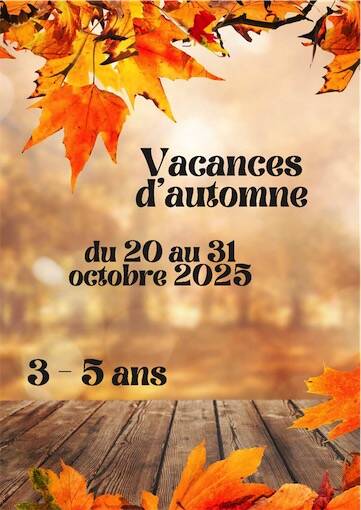 ALE 3/5 ans - Vacances d'automne 2025