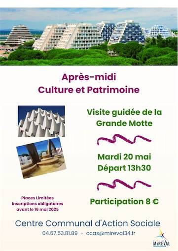 Après-midi à la Grande Motte - sortie CCAS