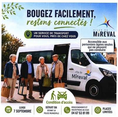 Accompagnement aux courses proposé par le CCAS pour les personnes âgées qui ne peuvent pas conduire