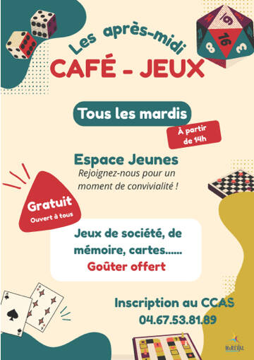 Les après-midi : CAFÉ / JEUX