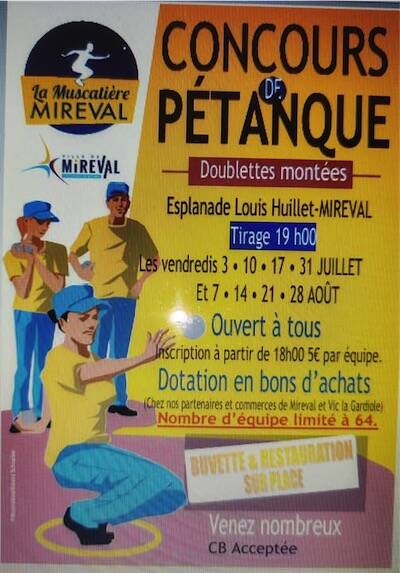 Concours de pétanque - Doublettes montées