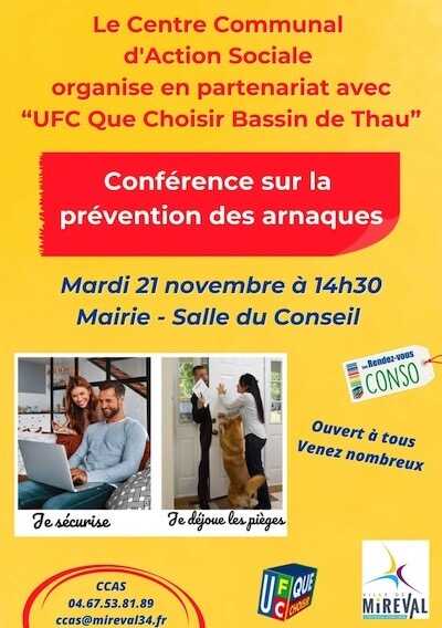 Conférence sur la prévention des arnaques