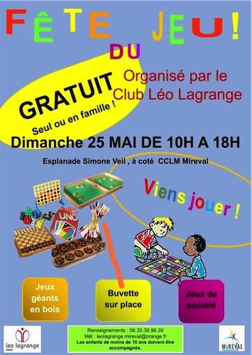Fête du Jeu - organisée par le Club Léo Lagrange