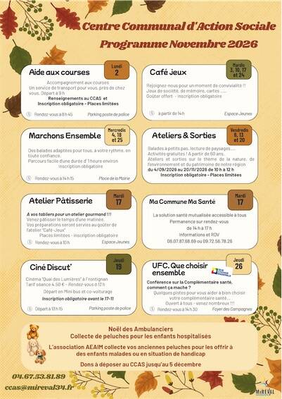 Programme CCAS Novembre 2026