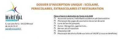 Dossier unique d’inscription SEJM – École