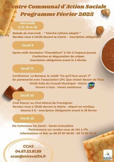 Programme CCAS - février 2025