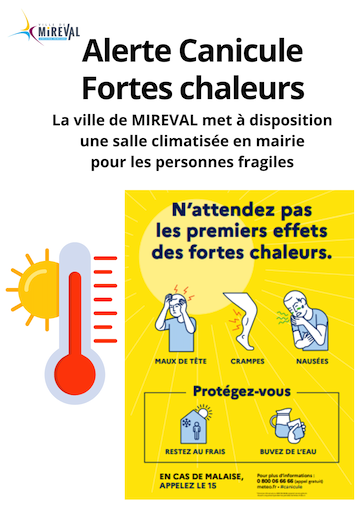 Plan CANICULE à Mireval