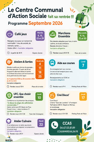 Programme CCAS - Septembre 2026