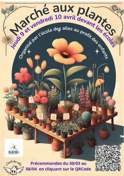 Marché aux plantes - Association L'École des Ailes