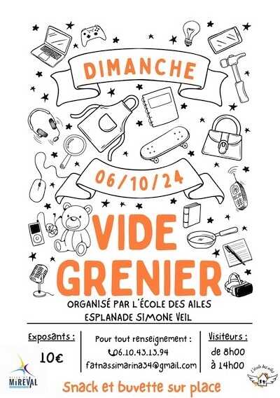 VIDE GRENIER – 06 octobre 2024